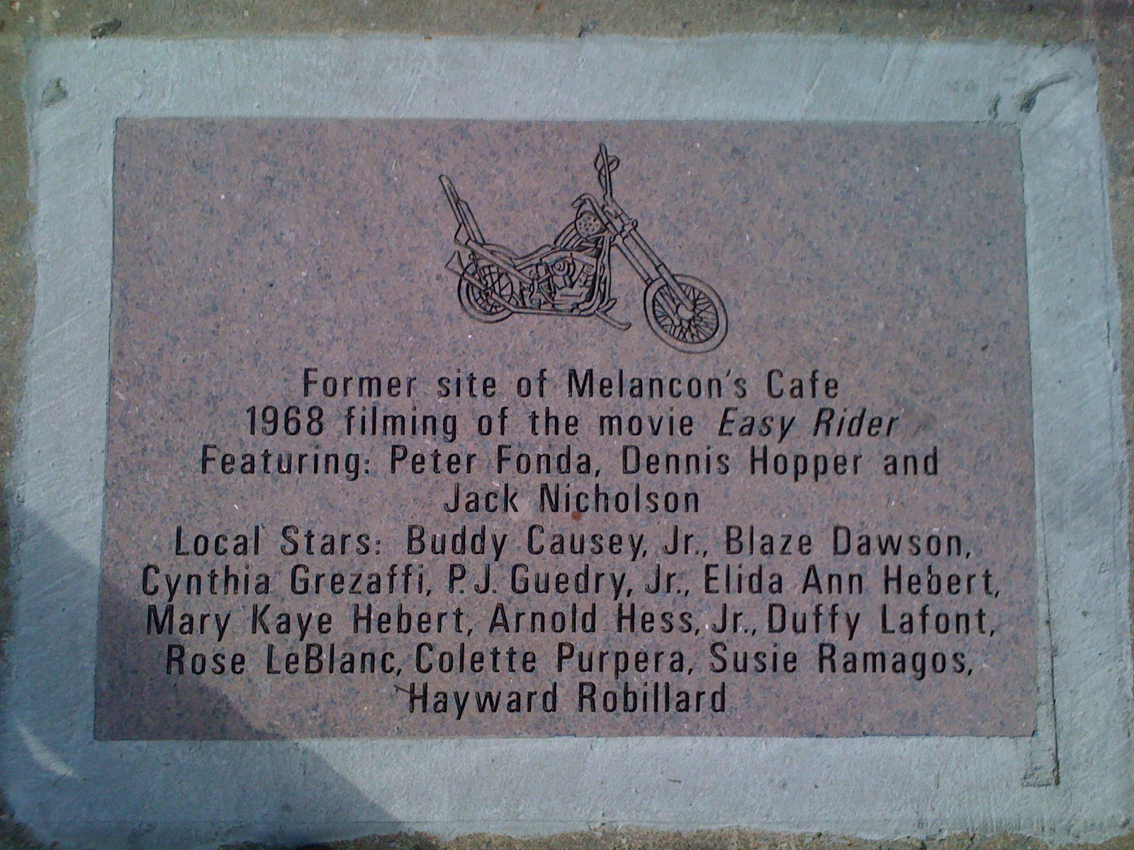 Easy Rider Cafe Melanchon’s Cafe in Louisiana MrZip66